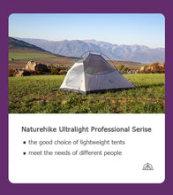 Load image into Gallery viewer, Naturehike Cloud Up 2 Tent Ultralight Camping Tent 1 2 Person Double Layer Waterproof Fishing Tent Backpacking Outdoor Tent