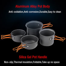 Load image into Gallery viewer, Naturehike Camping Ultralight Backpacking Aluminum Cookware Tableware Portable Kitchen Utensils Cooking Utensils Pot Pan Set