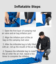 Load image into Gallery viewer, Naturehike Inflatable Mattress Ultralight Waterproof Compact Air Mat Single Sleeping Pad Travel Folding Bed Portable Camping Mat