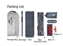 Load image into Gallery viewer, Naturehike 2019 New Arrive Vik Series Ultralight Waterproof White Outdoor Camping Tent For 1 Person Tent