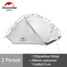 Load image into Gallery viewer, Naturehike 2019 New Arrive Vik Series Ultralight Waterproof White Outdoor Camping Tent For 1 Person Tent