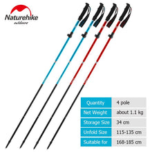 Load image into Gallery viewer, Naturehike Trekking Poles Nordic Aluminum Alloy Ultralight Collapsible