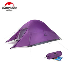 Load image into Gallery viewer, Naturehike Cloud Up 2 Tent Ultralight Camping Tent 1 2 Person Double Layer Waterproof Fishing Tent Backpacking Outdoor Tent