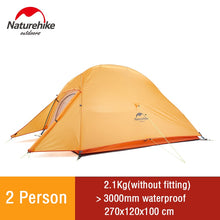 Load image into Gallery viewer, Naturehike Cloud Up 2 Tent Ultralight Camping Tent 1 2 Person Double Layer Waterproof Fishing Tent Backpacking Outdoor Tent