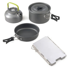 Load image into Gallery viewer, Camping 308 Pot Gas Stove Camping Cookware Outdoor Tableware Picnic Set Piezo Lighter Stove Travel 9 Windshields Windproof