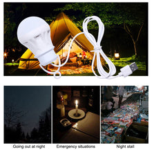 Load image into Gallery viewer, Camping Lantern Powerful LED Flashlight Tent Light USB Lamp LED Bulb Portable Lantern 5V 50cm/19in Powerbank Lamp Desk Bedside