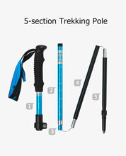 Load image into Gallery viewer, Naturehike Trekking Poles Nordic Aluminum Alloy Ultralight Collapsible