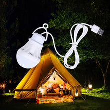 Load image into Gallery viewer, Camping Lantern Powerful LED Flashlight Tent Light USB Lamp LED Bulb Portable Lantern 5V 50cm/19in Powerbank Lamp Desk Bedside