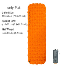 Load image into Gallery viewer, Naturehike Inflatable Mattress Ultralight Waterproof Compact Air Mat Single Sleeping Pad Travel Folding Bed Portable Camping Mat
