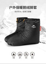 Load image into Gallery viewer, Naturehik Goose Down Slippers Ultralight Indoor Warm Long Journey Sleeping Bag Accessories Camping Outdoor Sports Socks Warm
