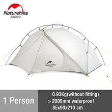 Load image into Gallery viewer, Naturehike 2019 New Arrive Vik Series Ultralight Waterproof White Outdoor Camping Tent For 1 Person Tent
