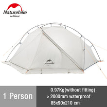 Load image into Gallery viewer, Naturehike 2019 New Arrive Vik Series Ultralight Waterproof White Outdoor Camping Tent For 1 Person Tent
