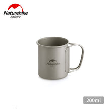 Load image into Gallery viewer, Naturehike Lightweight Titanium Flatware Set Folding Water Cup Mug Tableware Outdoor Cookware Dinner Bowl  NH20CJ005
