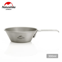 Load image into Gallery viewer, Naturehike Lightweight Titanium Flatware Set Folding Water Cup Mug Tableware Outdoor Cookware Dinner Bowl  NH20CJ005
