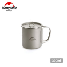 Load image into Gallery viewer, Naturehike Lightweight Titanium Flatware Set Folding Water Cup Mug Tableware Outdoor Cookware Dinner Bowl  NH20CJ005
